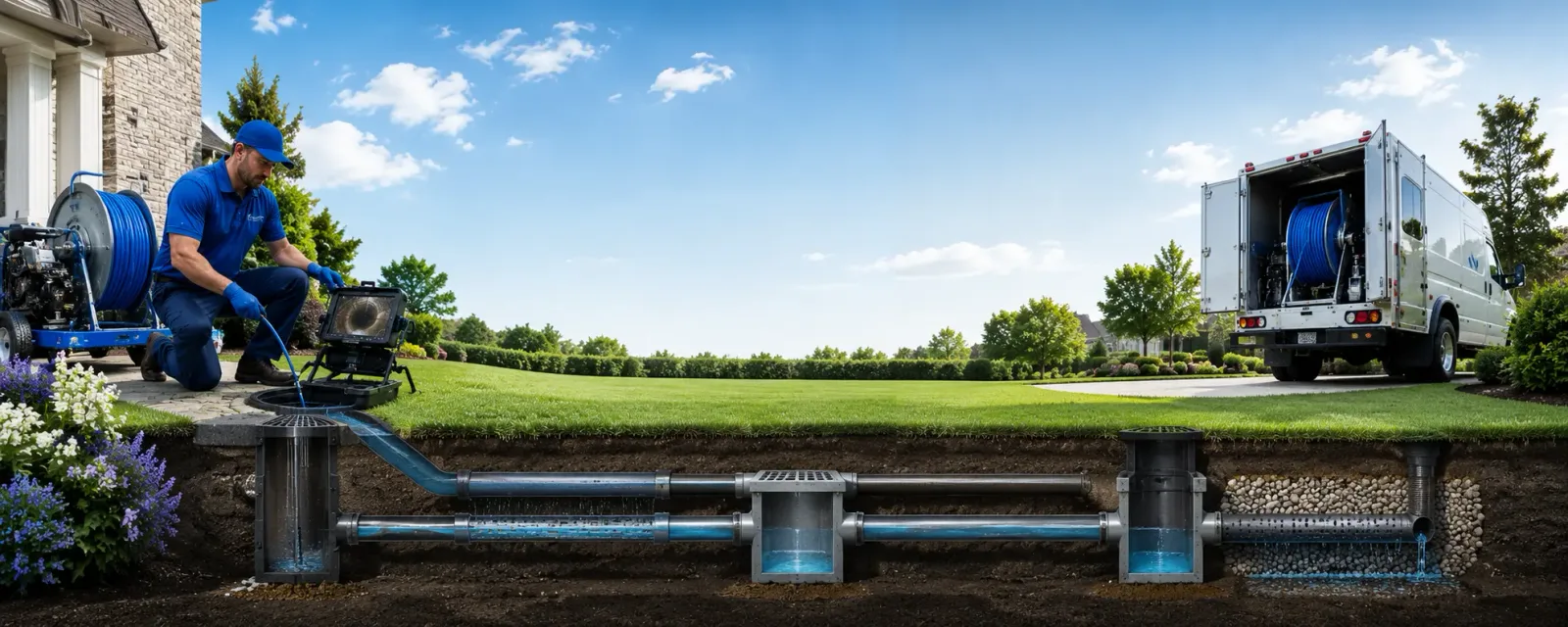 Outdoor drain cleaning information for Tres Pinos, CA